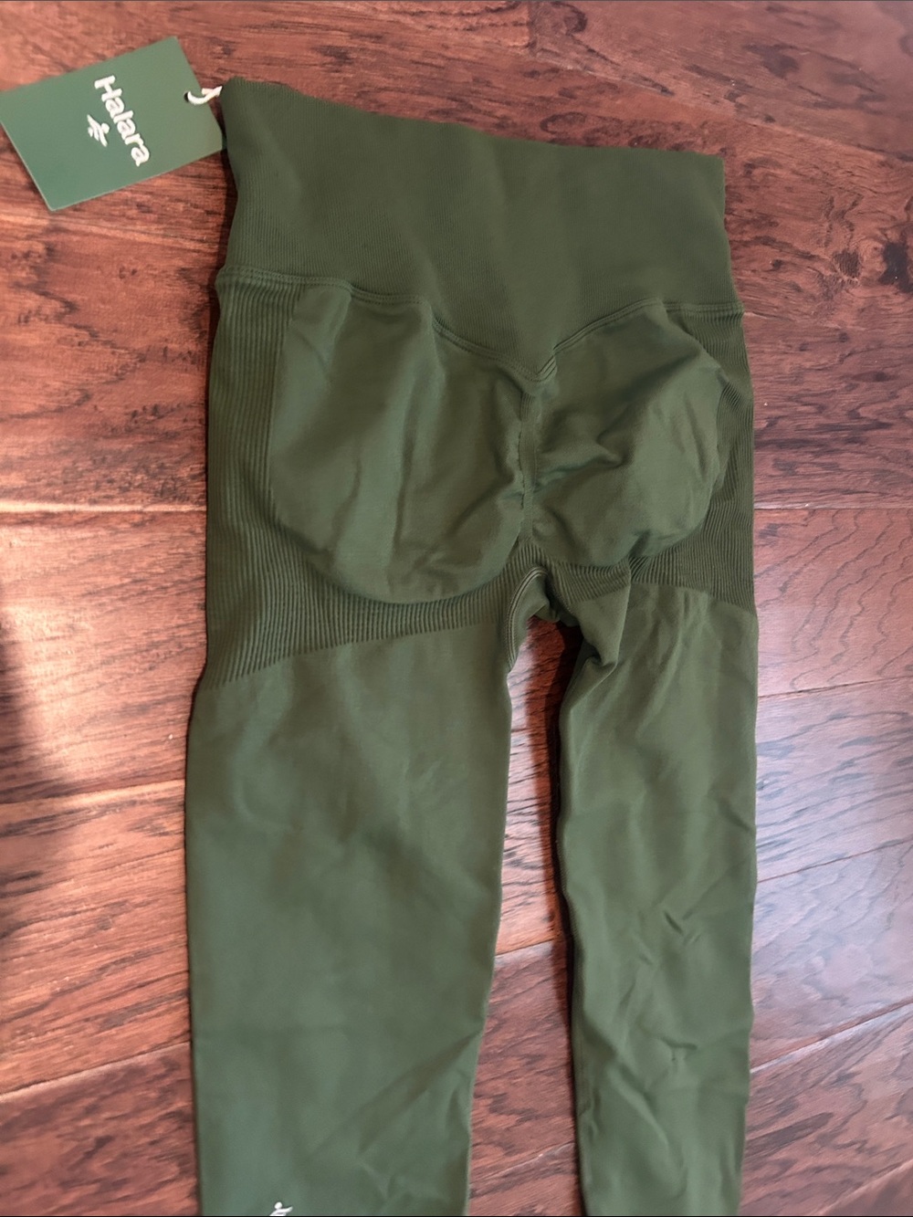NEW Halara Olive Green High-Waist Leggings - Picture 2 of 5